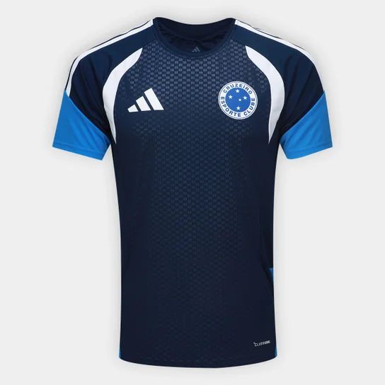 CAMISA DO CRUZEIRO 26/27 TREINO ADIDAS MASCULINA - AZUL ESCURO