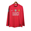 Camisa Retrô Manchester United 2007/08 Cristiano Ronaldo Manga Longa - Home Nike